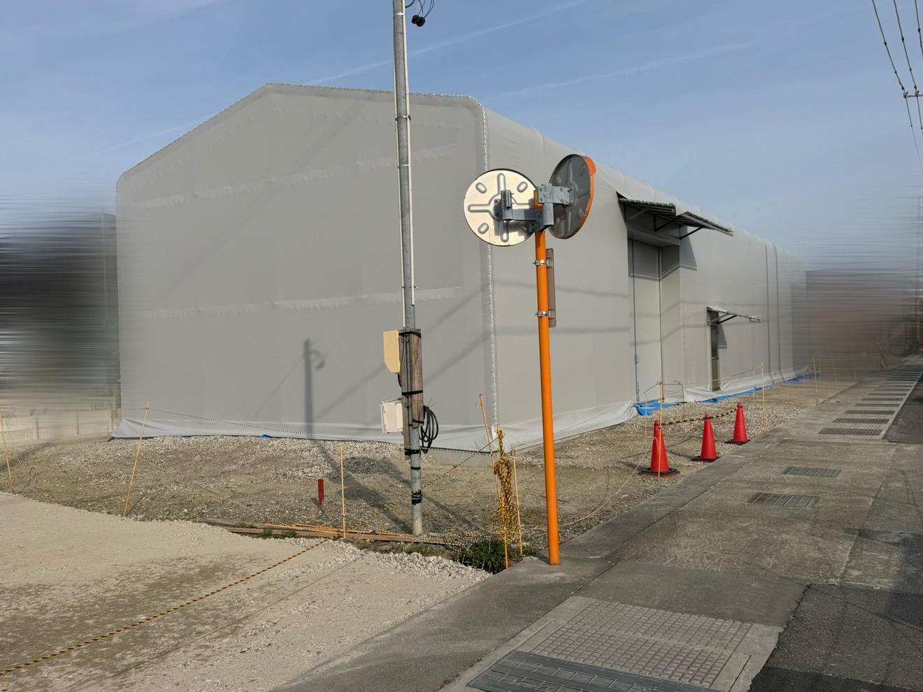 新社屋の建設工事‼完成まで約２ヶ月