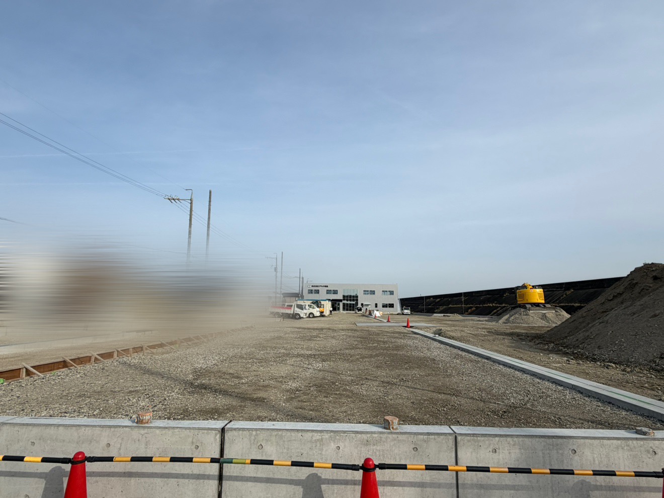 新社屋の建設工事‼完成まで約２ヶ月