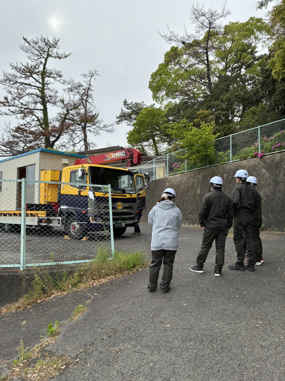 今年入った新卒者と現場ツアーへ！