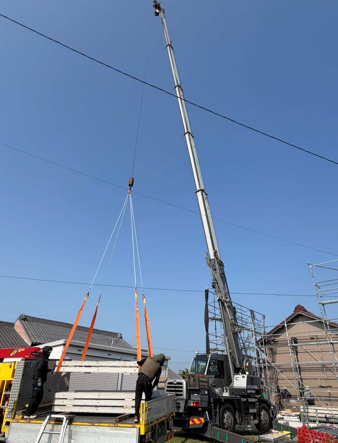 RC造建方工事現場にてプライド物流集合！