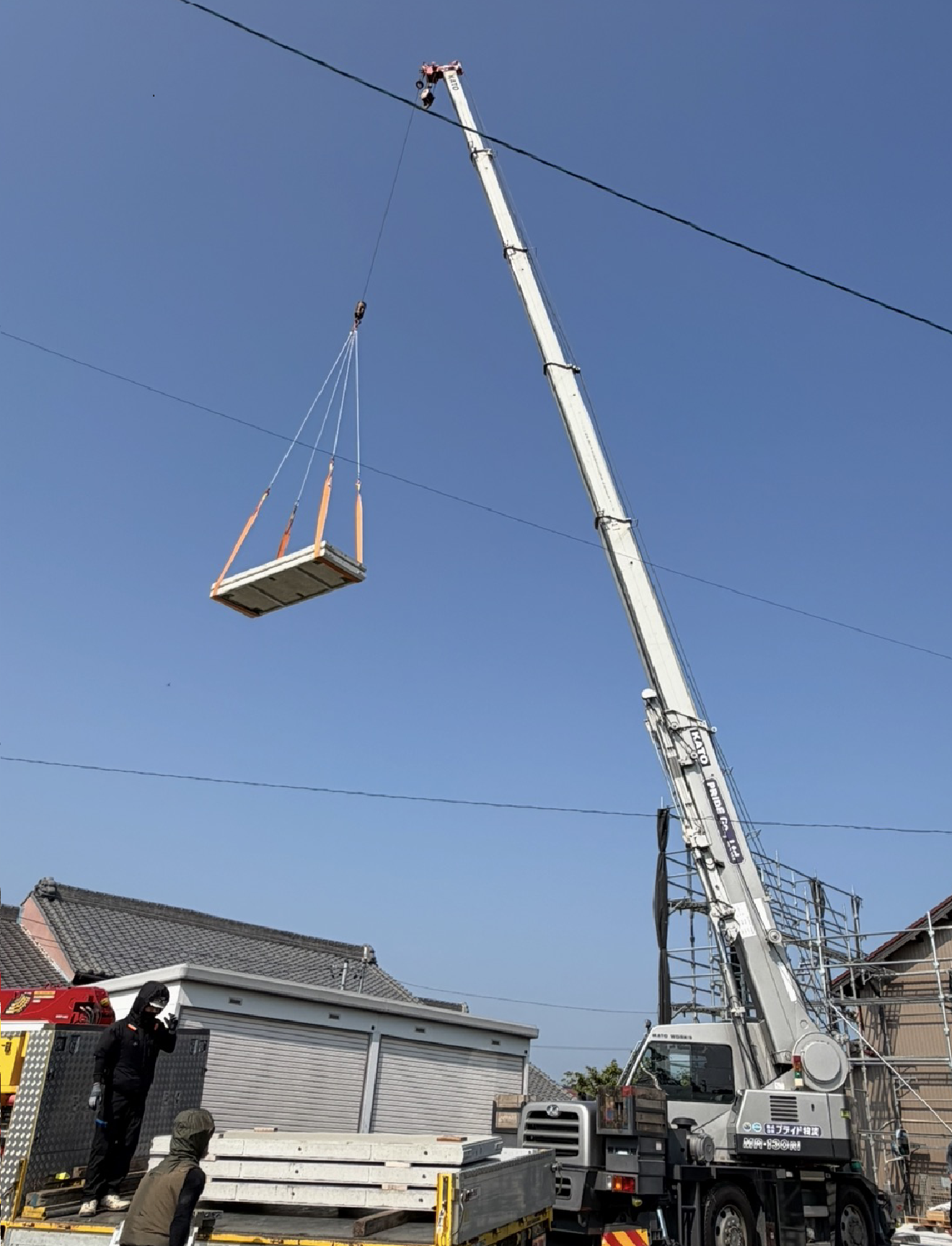 RC造建方工事現場にてプライド物流集合！