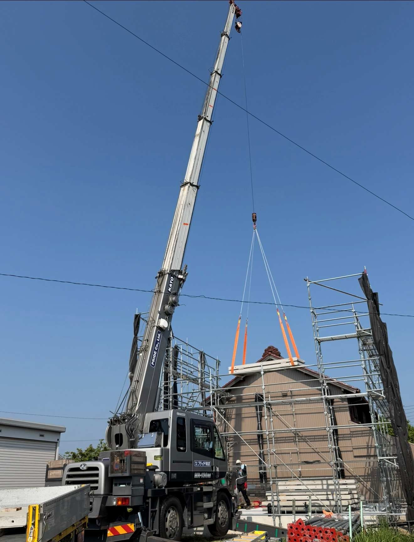 RC造建方工事現場にてプライド物流集合！